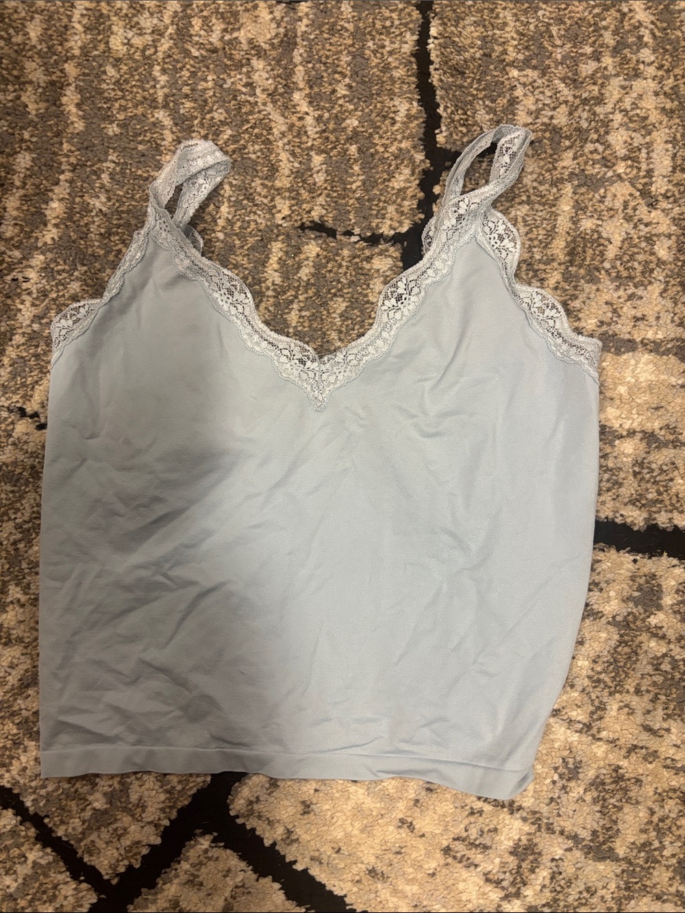wild fable Light Blue Lace Trim Cami